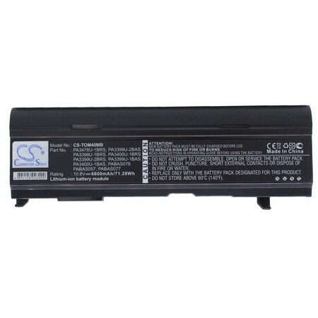 Bsc Preferred Toshiba Dynabook CX Dynabook CX Dynabook 955LS 6600mAh Laptop and Notebook Repl. Battery CS-TOM40MB